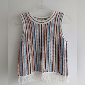 Crochet Sleeveless Lou & Grey for Loft Top